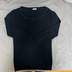 黒セーター　7分袖　あげます