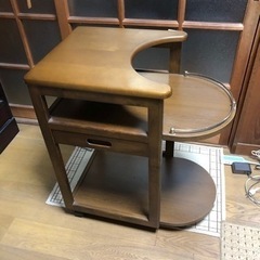 キッチンカウンター キッチンワゴン バタフライワゴン コンセント...