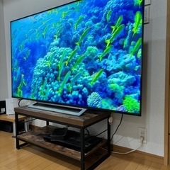 REGZA 2020年製　65インチ　テレビボード付き