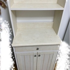 ニトリ　カントリー調　キッチン収納棚