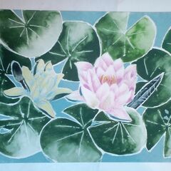 水彩 静物画（横） 各１枚