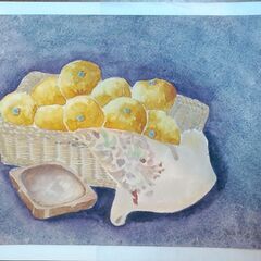 水彩 静物画（横） 各１枚の画像