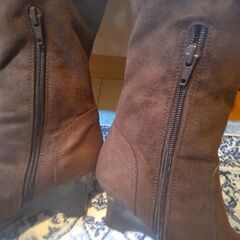 美品　2回の使用です。22.5センチ　こげ茶　ロングブーツの画像