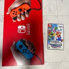 【取引中】Switch本体（バッテリー強化版）　マリオワンダー　セット