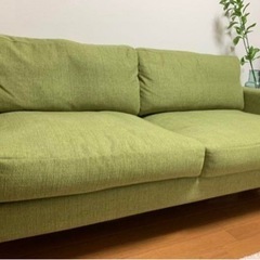 モモナチュラル　2.5人掛けソファー