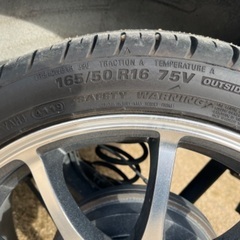 美品165.50.16タイヤホイール4本セットの画像