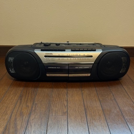 引取り限定にて　レトロなアイワのダブルラジカセ（CS-W520/完動品）