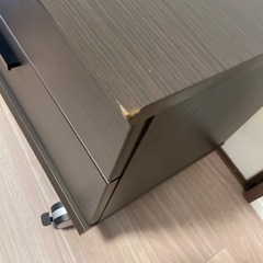ニトリ　テレビ台　ブラウン　キャスター付の画像