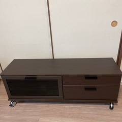 ニトリ　テレビ台　ブラウン　キャスター付