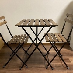 【お渡し済】IKEA テーブル&チェア2脚セットの画像