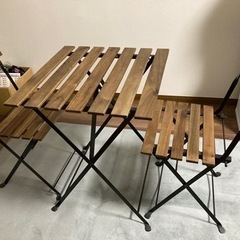 【お渡し済】IKEA テーブル&チェア2脚セットの画像
