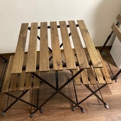 【お渡し済】IKEA テーブル&チェア2脚セットの画像