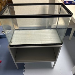 【決まりました】水槽セット　60cm。水槽台 エアポンプ　LED...