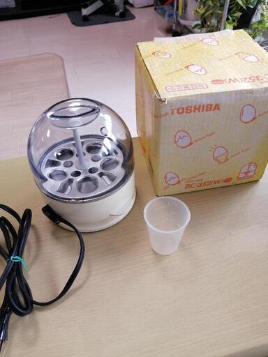 レトロ　東芝ゆで卵器BC-352ホワイト1〜5個簡単にできます