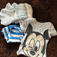 ロンパース 肌着  半袖 80