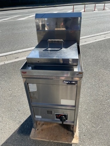 ■中古品 マルゼン ゆで麺機 角型うどん釜 LPガス 型番シール無し 450ｘ600ｘ800ｍｍ 動作問題なし 茹で麺機 湯煎■