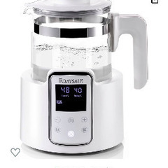 RBAYSALE 電気ケトル 温度調節湯沸かし器ガラスポットケト...