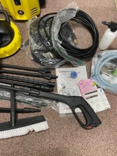■中古品 ヒダカ HIDAKA 家庭用高圧洗浄機 HK-1890 100V 60Hz専用 付属品多数 動作問題なし■