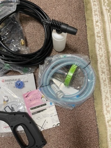 ■中古品 ヒダカ HIDAKA 家庭用高圧洗浄機 HK-1890 100V 60Hz専用 付属品多数 動作問題なし■