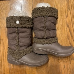 crocsクロックス ムートン ブーツ W6 ジビッツ ボア