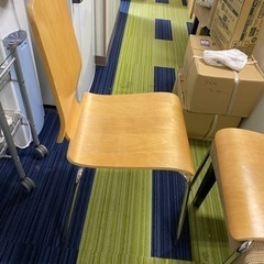 木製椅子2脚セット