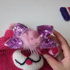 子供ニット帽と手袋セット　未使用の画像