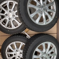 交渉中 美品✨スタッドレスタイヤ ホイールセット 165/65R14 (た