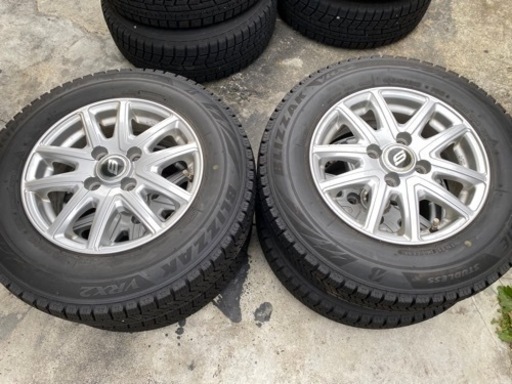 スタッドレス4本 ブリヂストンVRX2 155/80R13