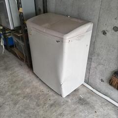 2層式洗濯機　動作OK　凹みあり