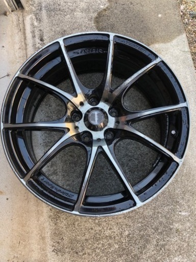 weds sa-10r 18 7.5j 35 114.3 5穴 2本 中古