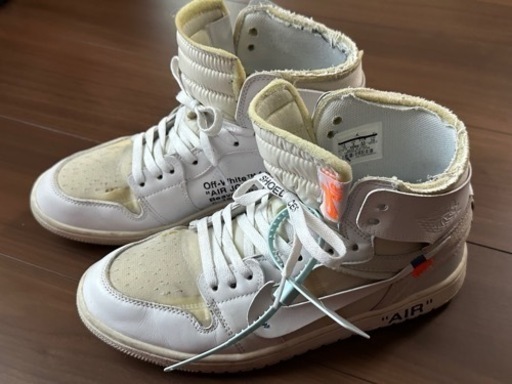 ナイキ オフホワイト エアジョーダン1 ホワイト 28センチ