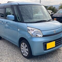 車検６年３月　スペーシア　分割可　プッシュスタート　ナビ　テレビの画像