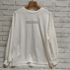 INGNI イング 刺繍2段ロゴロングTシャツ オフホワイト Ｆ...