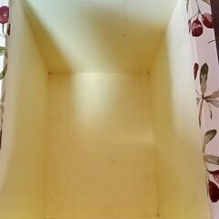 収納スツール～お好きなクロスに貼り替えての画像