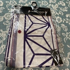 新品未使用　浴衣　レディース　白　シンプル