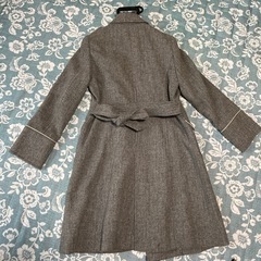 ロングコート　ウール100% グレー　レディース　再値下げします！1800円→800円
の画像