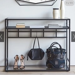 Noisette/ノワゼット アイアンコンソールテーブル 幅90...