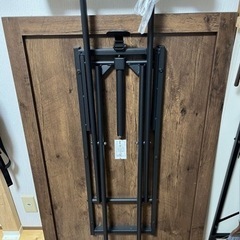 ガス圧昇降式テーブル 120x80cm ブラウンの画像