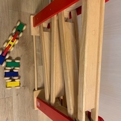 おもちゃ ボーネルンド　トレインカースロープ　車の画像