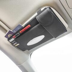 【新品】サンバイザー ティッシュカバー 多機能車 ティッシュホル...
