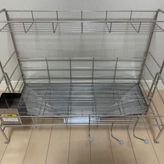 【最終値下げ】水切りかご　スリム　伸縮スライド　2段　日本製　燕三条