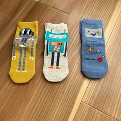 子供　ロボット靴下　14-16cm 新品　3組セット