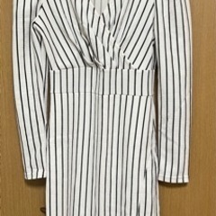 白ストライプ　ワンピース　あげます