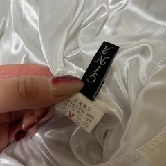 白ストライプ　ワンピース　あげますの画像