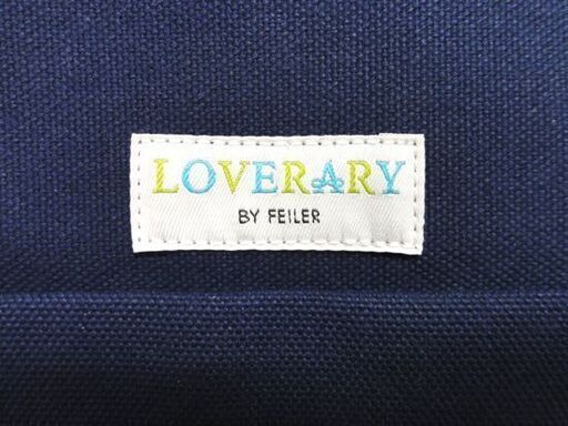 開封・未使用品 ラブラリー バイ フェイラー ワッペントートバッグ オールドテディ ネイビー/紺 LOVERARY BY FEILER