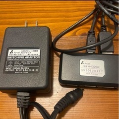 USB2.0ハブ セルフ＆バスパワー 4ポート（Arvel）アダプター付きの画像