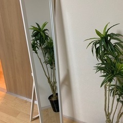 姿見　スタンドミラー　ホワイト