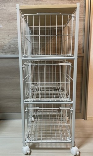 【お譲り先決まりました】キッチンワゴン　ラック　収納