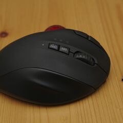 【無料】JUNNUPのトラックボールマウスBluetooth　USB充電式　中古の画像