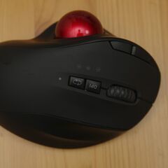 【無料】JUNNUPのトラックボールマウスBluetooth　USB充電式　中古の画像